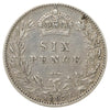 Great Britain 1887 6 Pence Reverse 6 Pence VF-EF (VF30)