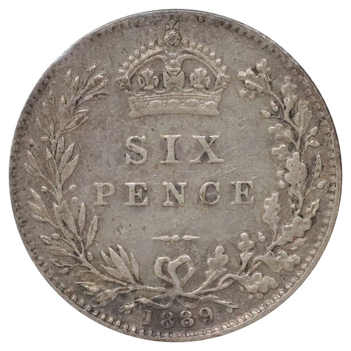 Great Britain 1889 6 Pence VF-EF (VF30)