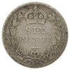 Great Britain 1889 6 Pence Very Good (VG8)