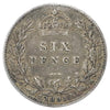 Great Britain 1891 6 Pence Fine (F12)