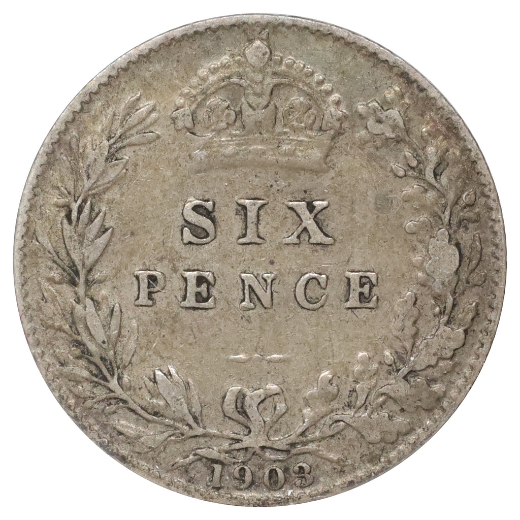 Great Britain 1903 6 Pence F-VF (F15)