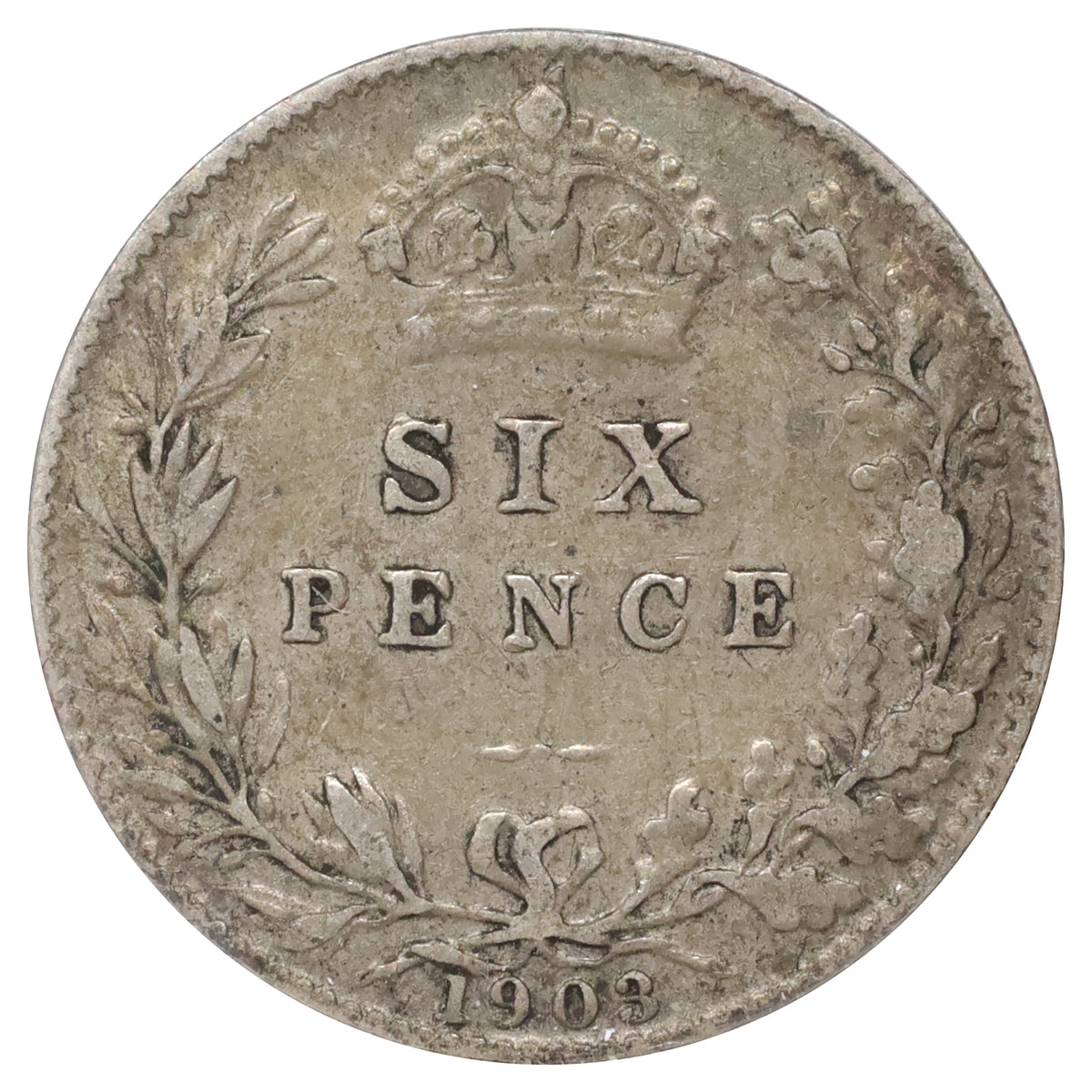 Great Britain 1903 6 Pence F-VF (F15)