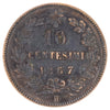 Italy 1867H 10 Centesimi Extra Fine (EF40)