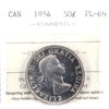 1954 Canada 50-cents ICCS Certified PL66