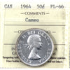 1964 Canada 50-cents ICCS Certified PL66 Cameo