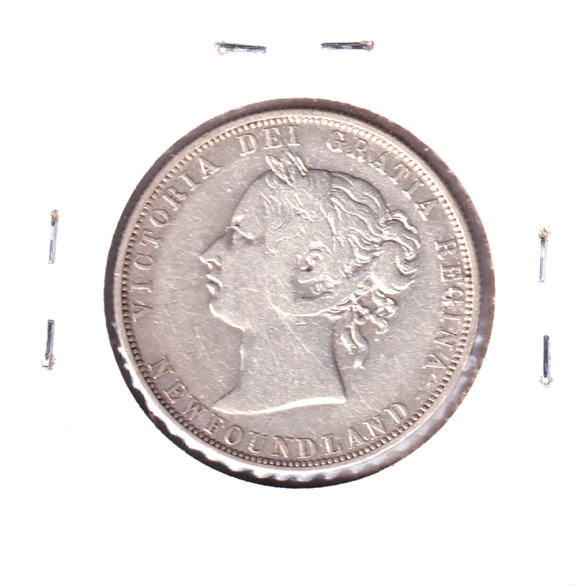 1874 Newfoundland 50-cents VG-F (VG-10) Spot