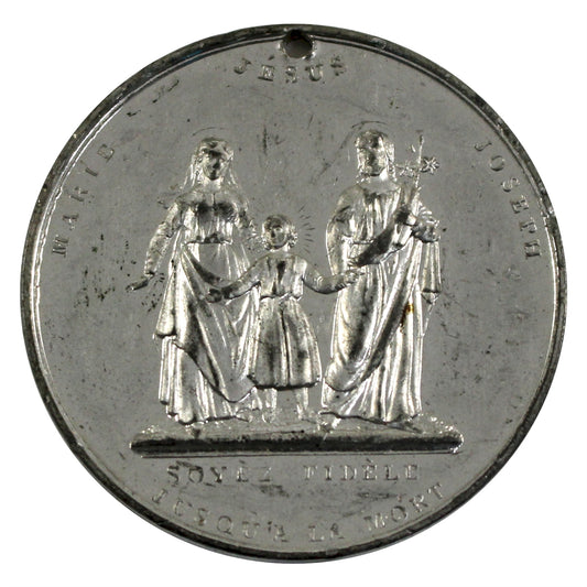 Montreal Temperance Society Medallion, Undated, Extra Fine (EF40) Holed as Typical