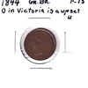 ERROR Broken O in Victoria Great Britain 1844 Half Farthing F-VF (F15)