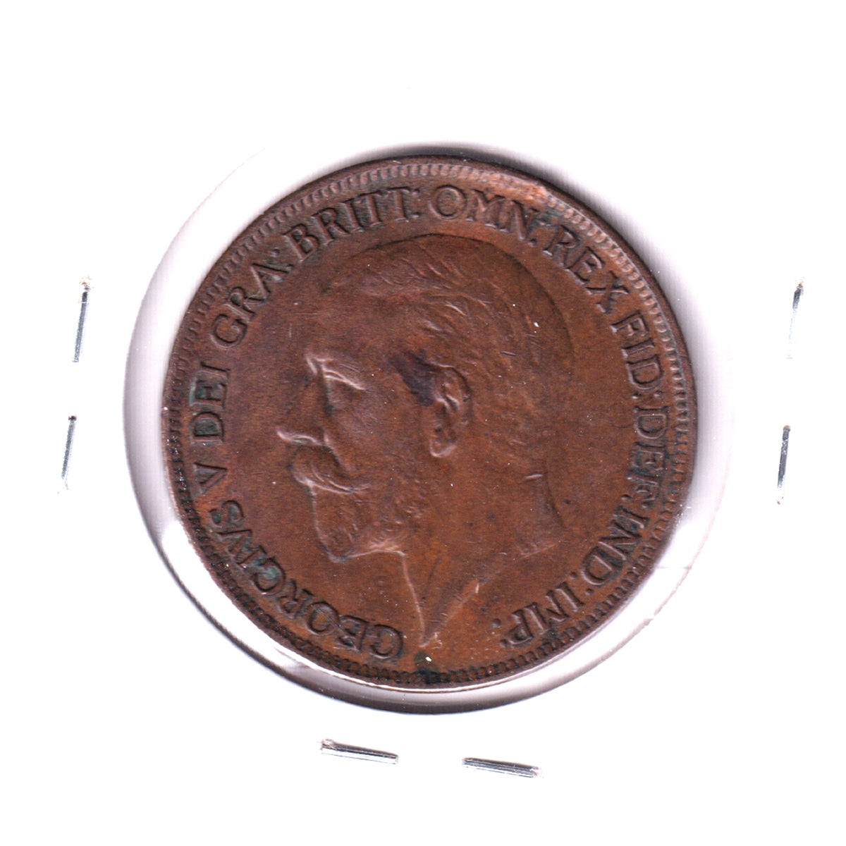 Great Britain 1927 Penny Extra Fine (EF40) Spots