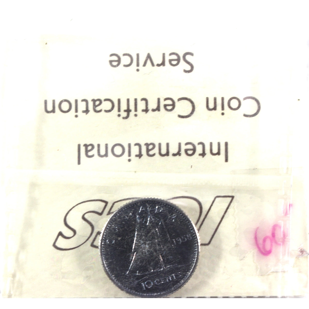 1958 Canada 10-cents ICCS Certified PL-66