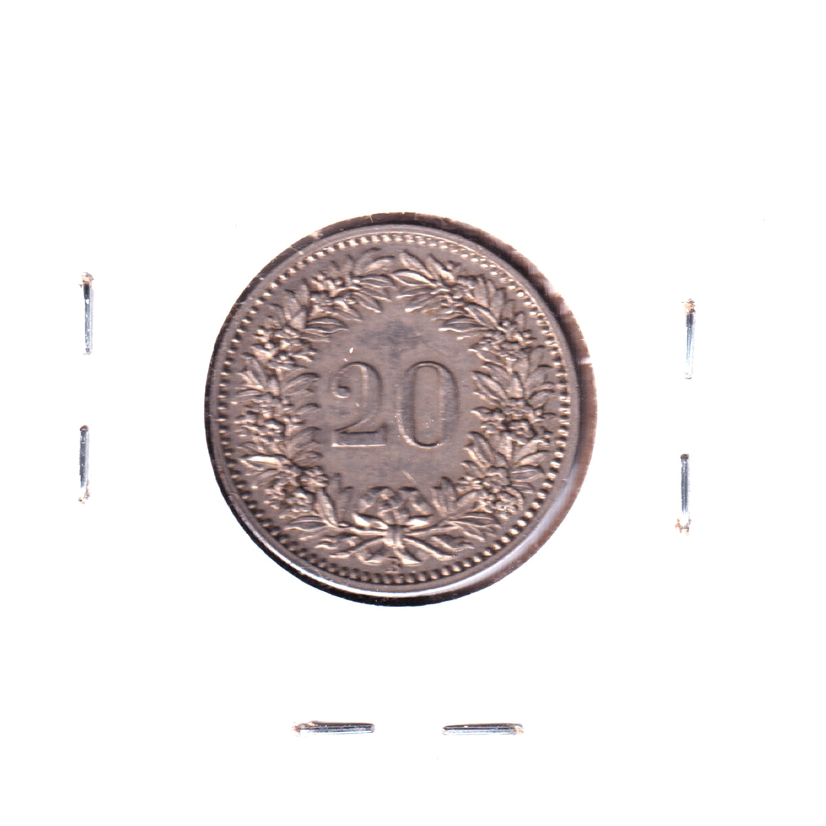 Switzerland 1901B 20 Rappen Almost Uncirculated (AU50)