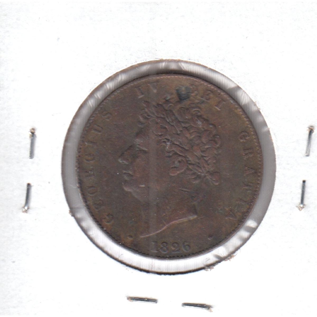 Great Britain 1826 1/2 Penny VF-EF (VF30) impaired