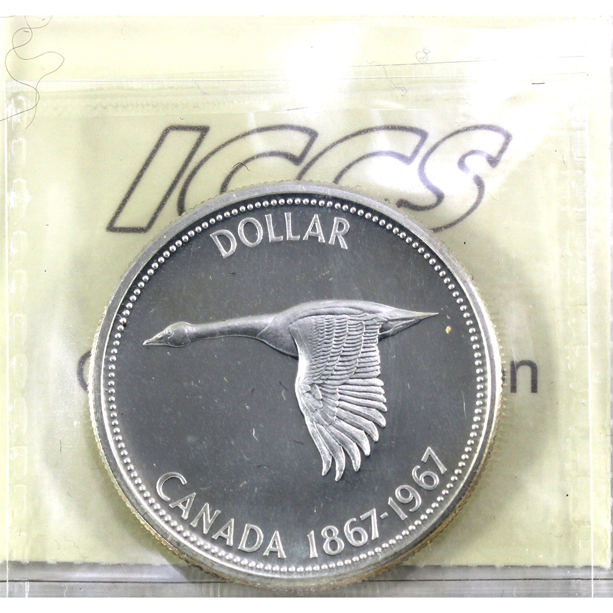 1967 Canada Dollar ICCS Certified SP67 Cameo