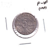 1925 Canada 5-cents F-VF (F15) Scratched, Cleaned or Impaired
