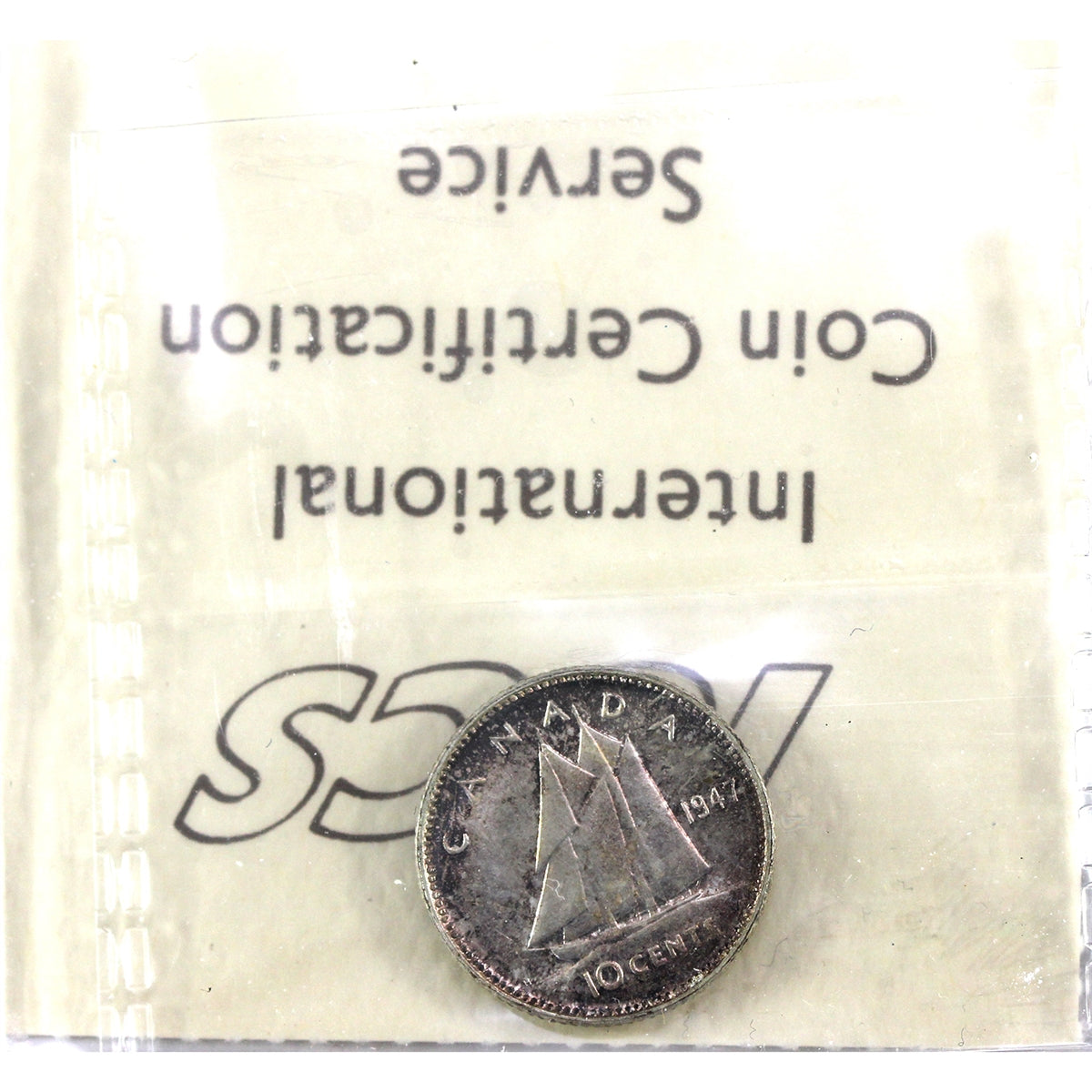 1947 Canada 10-cents ICCS Certified MS-63