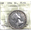 1954 Canada Dollar ICCS Certified PL64