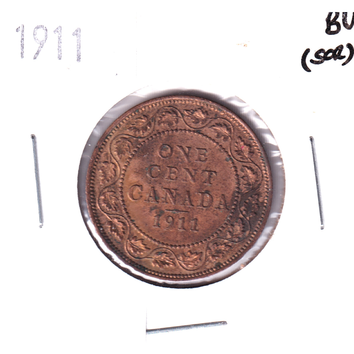 1911 Canada 1-cent Brilliant Uncirculated (MS63) Scratched