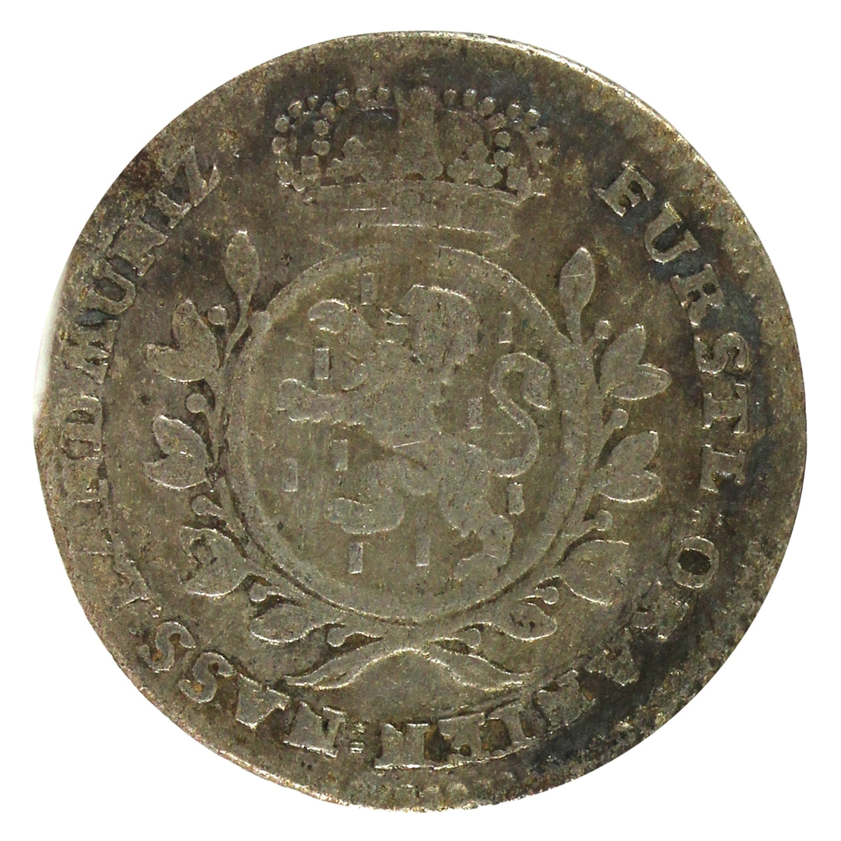 German States 1766 Nassau-Dietz Wilhelm V 5 Kreuzer Very Fine (VF20)