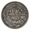 Switzerland 1862 2 Francs VG-F (VG10)