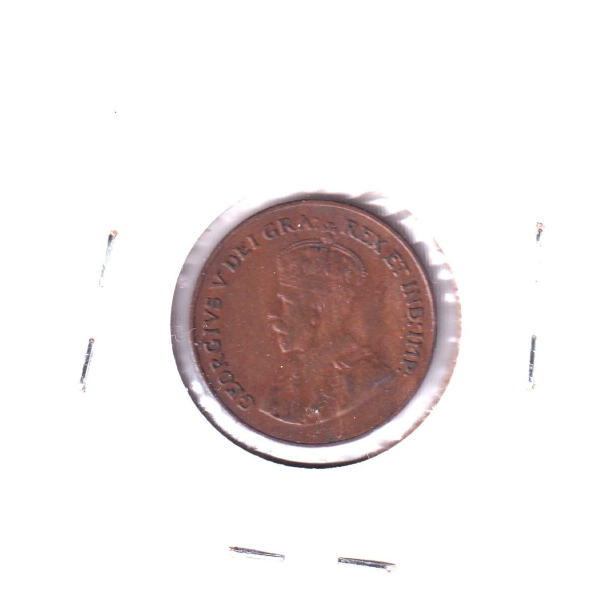 ERROR 1924 Canada 1-cent F-VF (F-15) Lamination