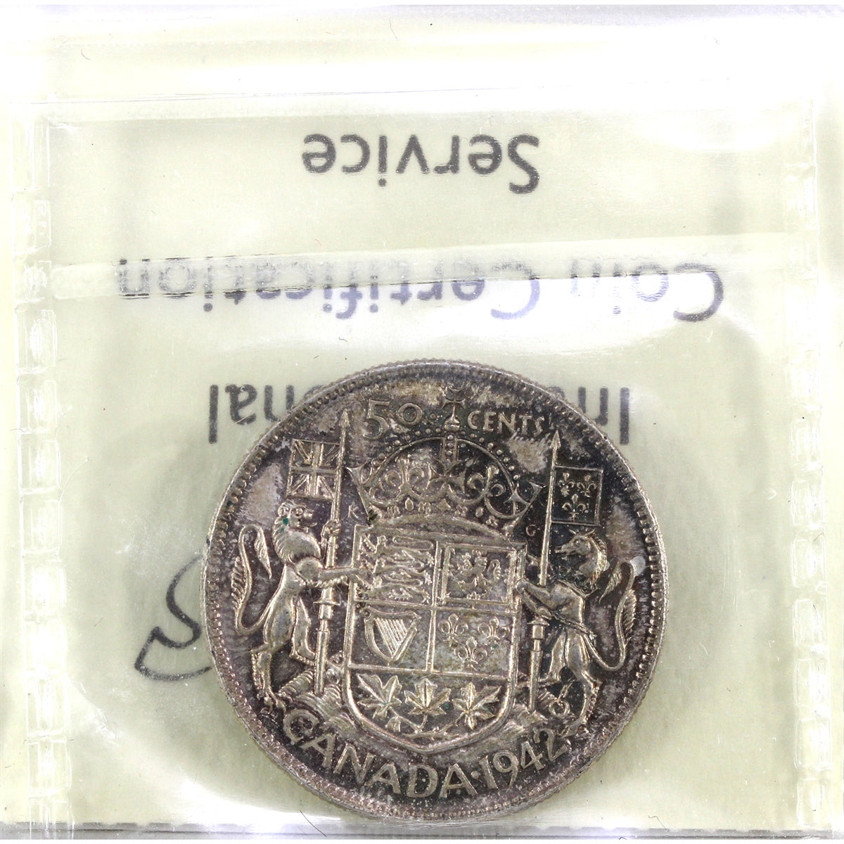 1942 Canada 50-cents ICCS Certified MS63