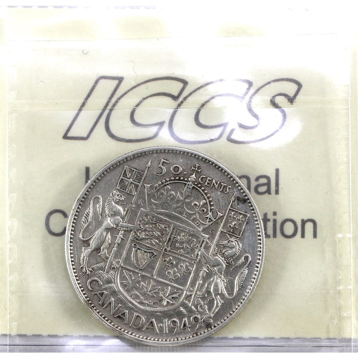 1949 Hoof Over 9 Canada 50-cents ICCS Certified F15