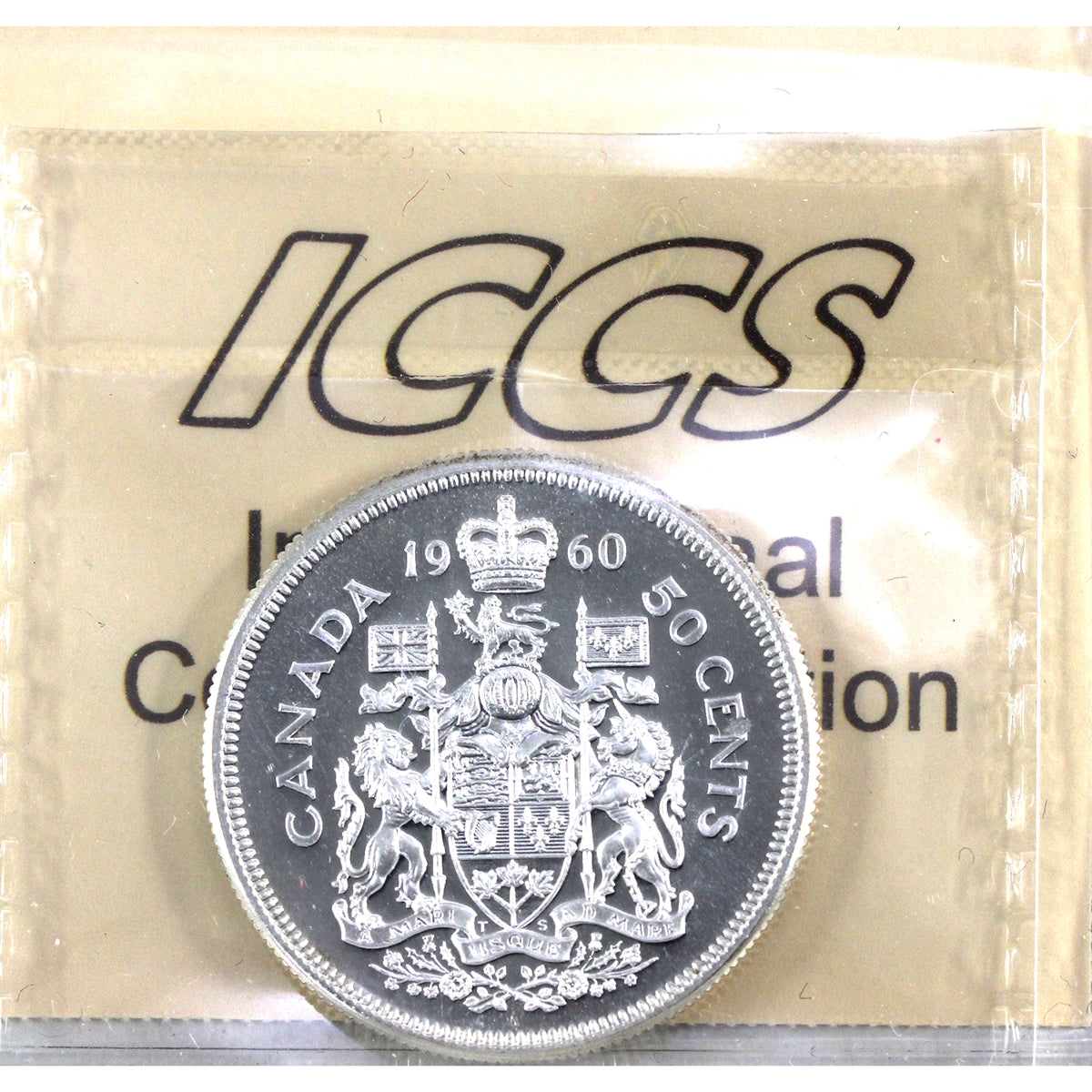 1960 Canada 50-cents ICCS Certified PL65 Heavy Cameo