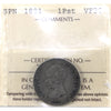 Spain 1891 1 Peseta ICCS Certified VF30