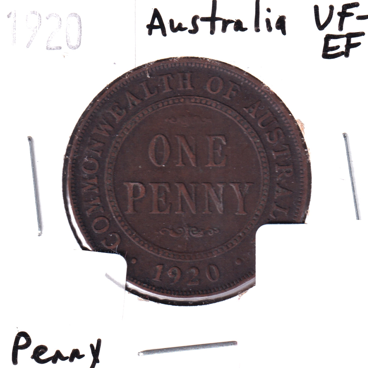 Australia 1920 Penny VF-EF (VF30)