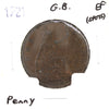 Great Britain 1921 Penny Extra Fine (EF40) Spots