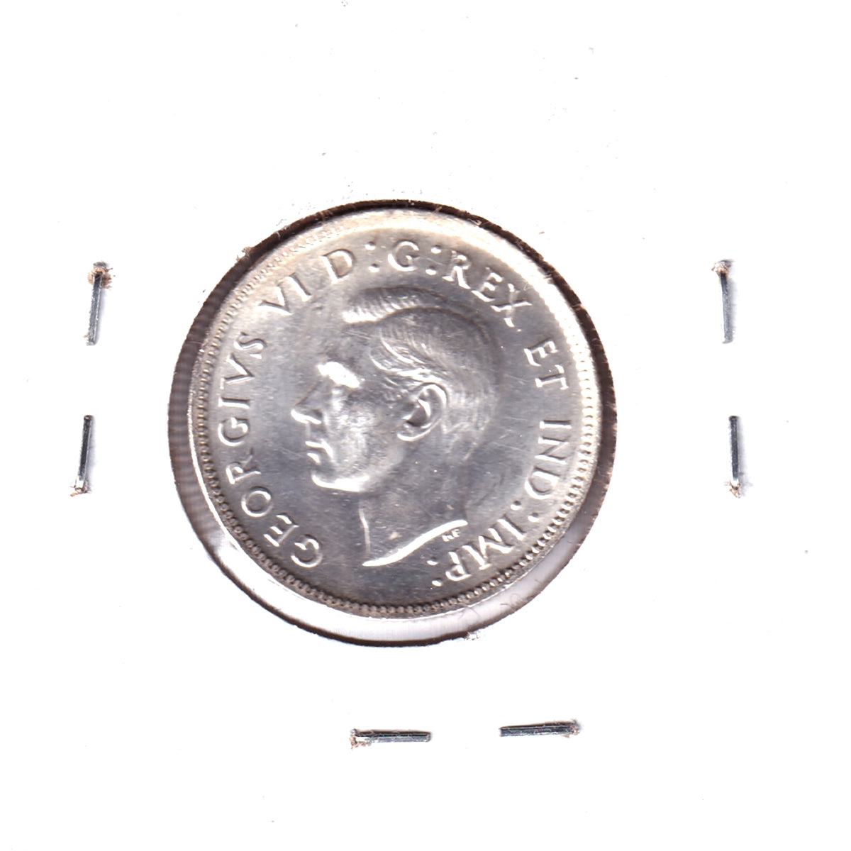 1943 Canada 25-cents Brilliant Uncirculated (MS63) Scratched