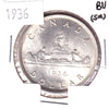 1936 Canada Dollar Brilliant Uncirculated (MS63) Scratched, Cleaned, or Impaired