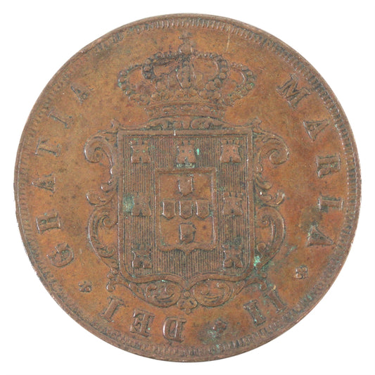 Portugal 1848 Maria II 20 Reis VF+