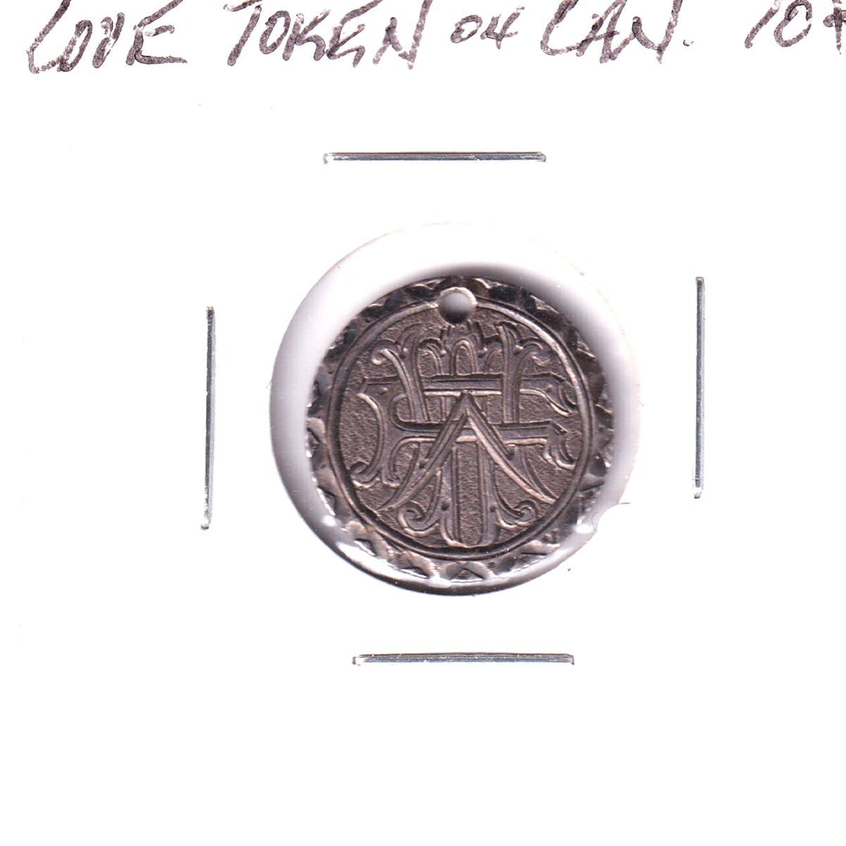 Love Token on Canada Edward VII 10-cents: Initials Perhaps WFA