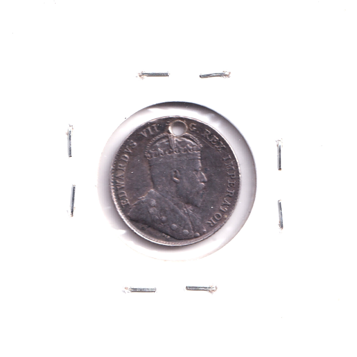 Love Token on Canada Edward VII 10-cents: Initials Perhaps WFA