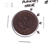 ERROR Planchet Error 1858 Canada 1-cent Extra Fine (EF-40)