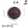 Great Britain 1826 Farthing Extra Fine (EF40) Impaired