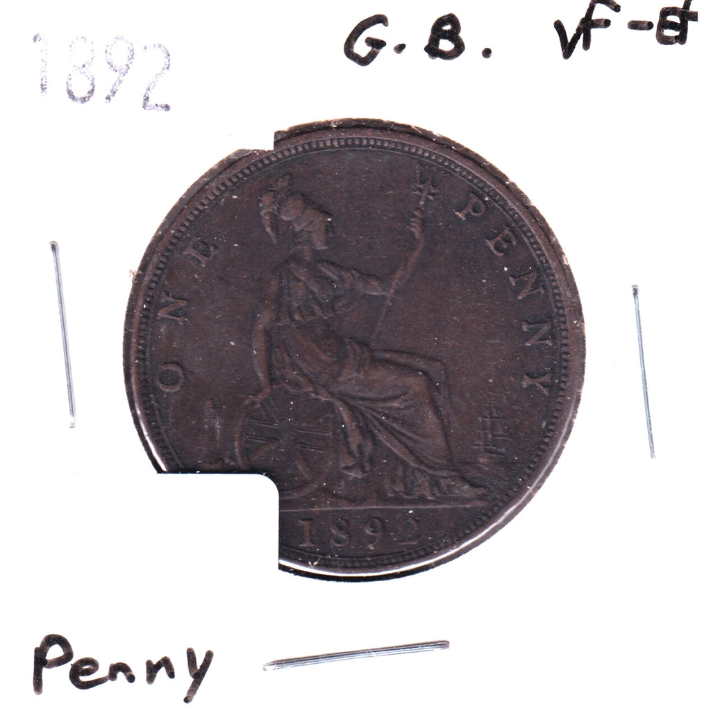 Great Britain 1892 Penny VF-EF (VF30)
