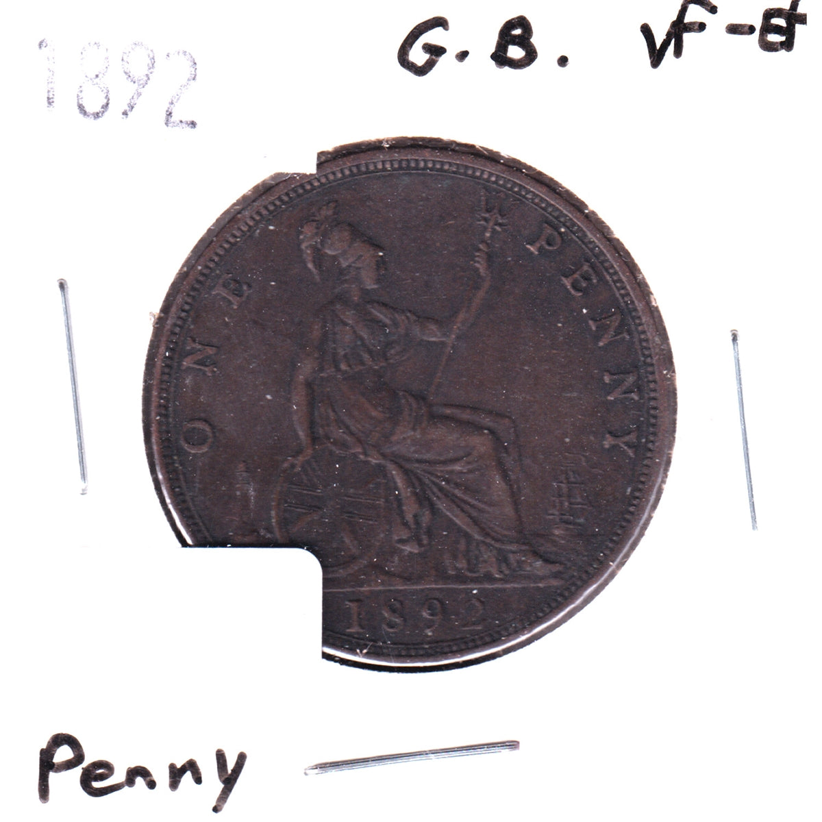 Great Britain 1892 Penny VF-EF (VF30)