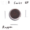 Switzerland 1894B Rappen Extra Fine (EF40)