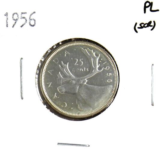 1956 Canada 25-cents Proof Like (Scratched)