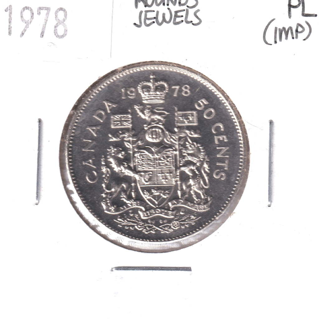1978 Round Jewels Canada 50-cents Proof Like (Impaired)