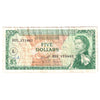East Caribbean States Note, Pick #14m 1965 5 Dollars, &quot;L&quot; Overprint, VF (Damaged)