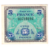 France 1944 Pick #115a 5 Francs EF (holes)