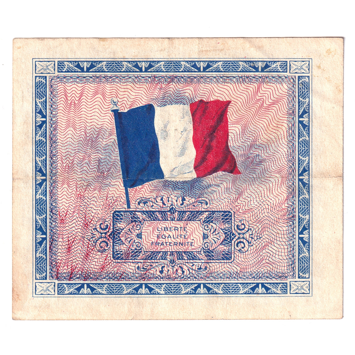 France 1944 Pick #115a 5 Francs EF (holes)
