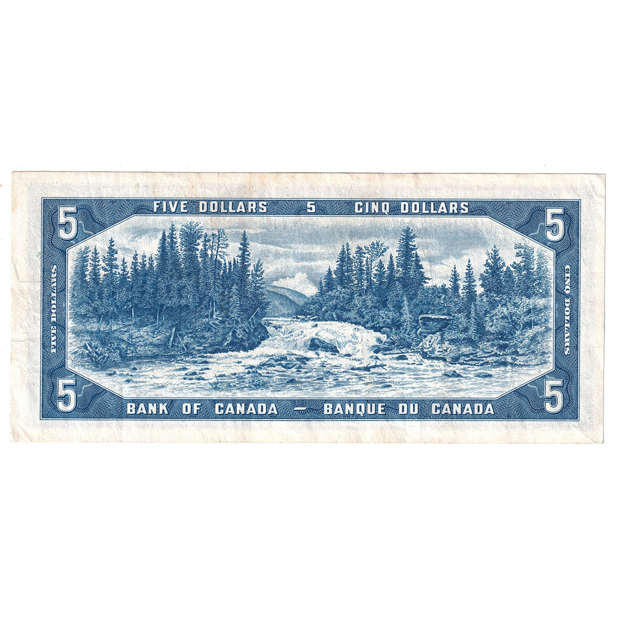 BC-31a 1954 Canada $5 Coyne-Towers, Devil's Face, C/C, VF-EF (VF30)