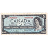 BC-39bA 1954 Canada $5 Beattie-Rasminsky, Replacement, *W/S, VF (Tear)