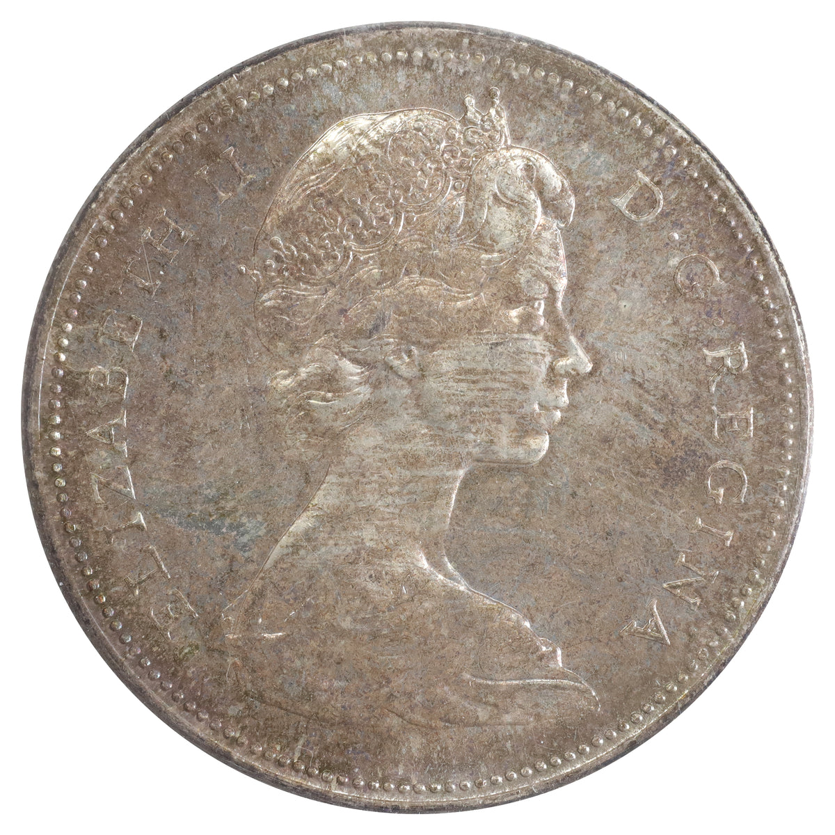 1966 Large Beads Canada Dollar ICCS Certified MS64 (Toned)