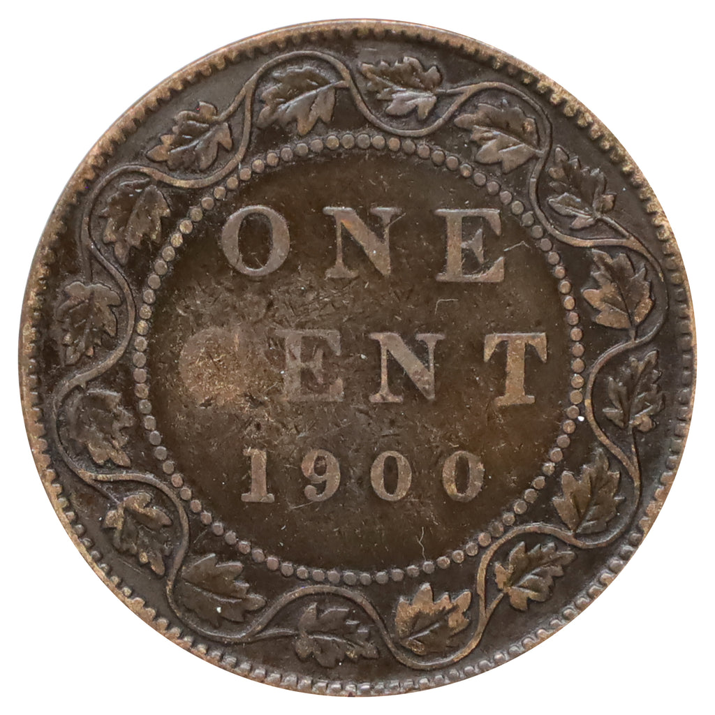 1900 Canada 1-cent Fine (F12) Marks, nicks, or impaired