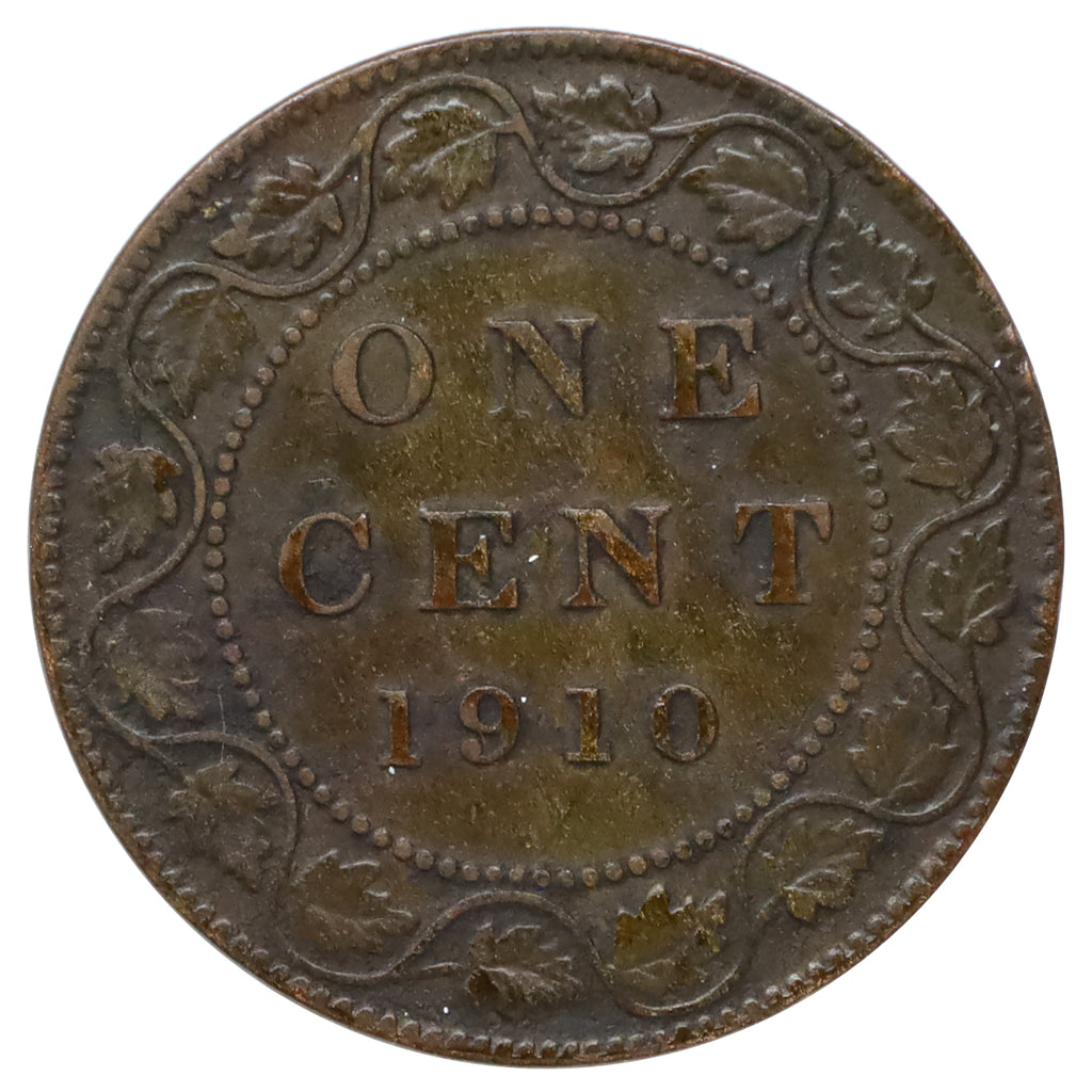 1910 Canada 1-cent VG-F (VG10) Nick, spots, or impaired
